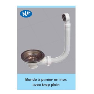 Crepine A Panier D90 + Trop-Plein Inox